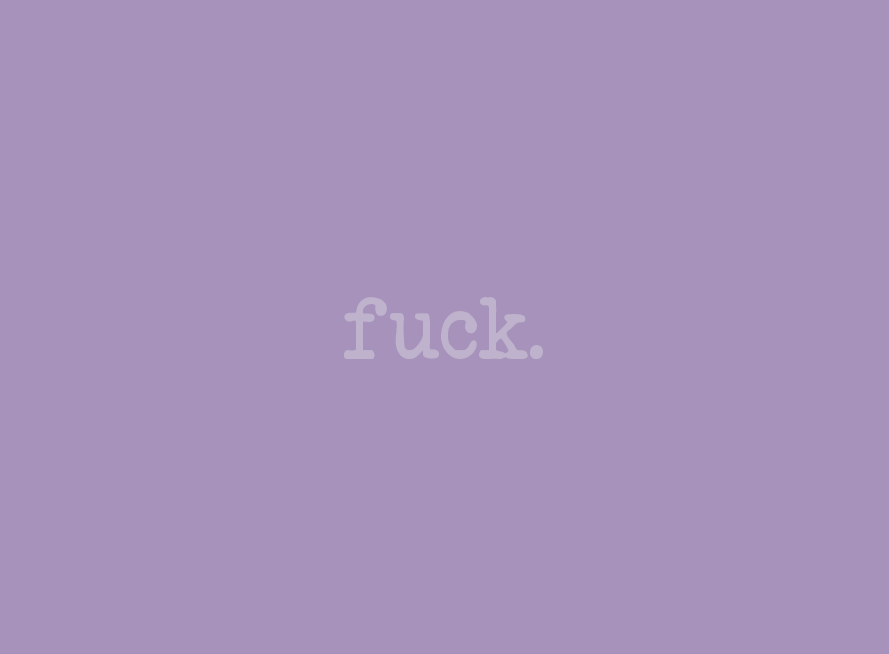 Fuck. -  Pocket Notebook